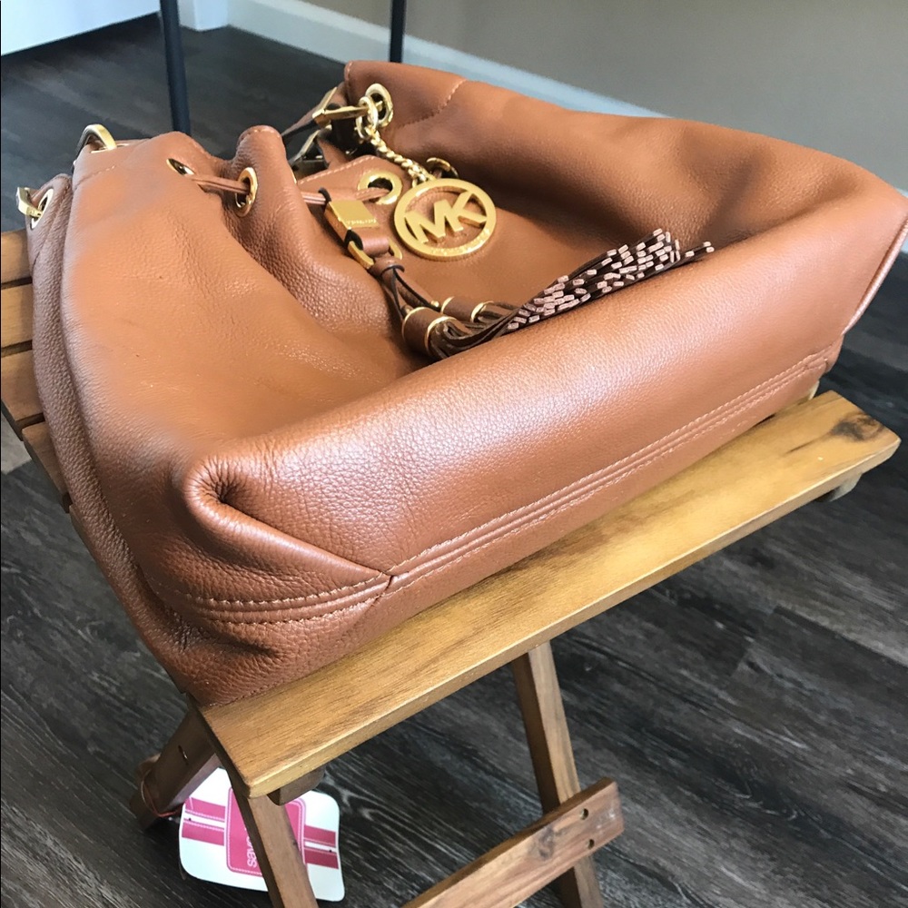 Camel colored Michael kors satchel