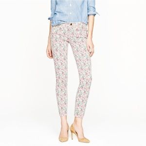 J. Crew toothpick floral Jean