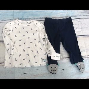 Carters 6 month alien and rocket outfit