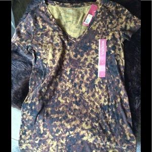 100% cotton new tops 1 M 1 S Merona. Tee ebony