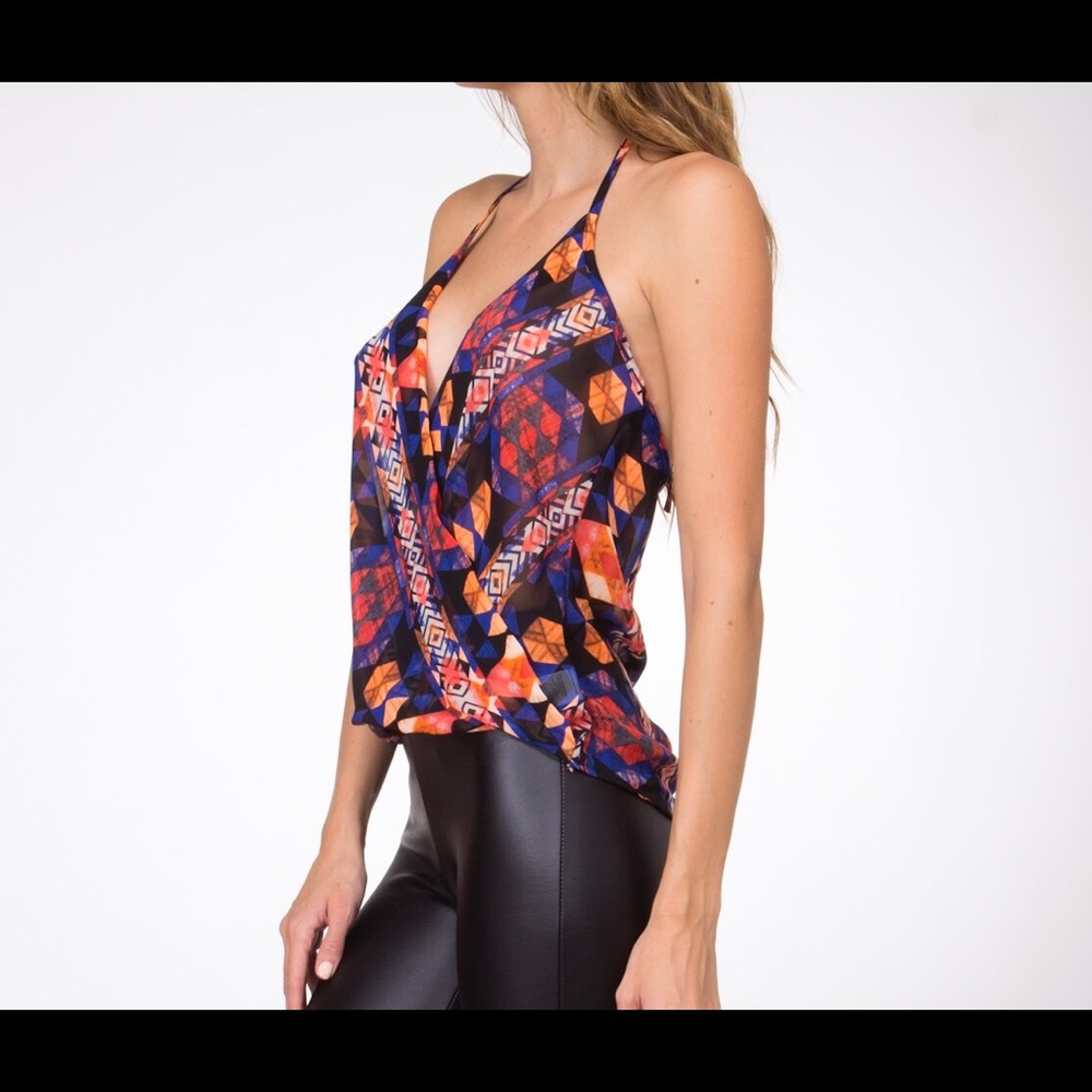 Multi printed halter - Picture 2 of 3