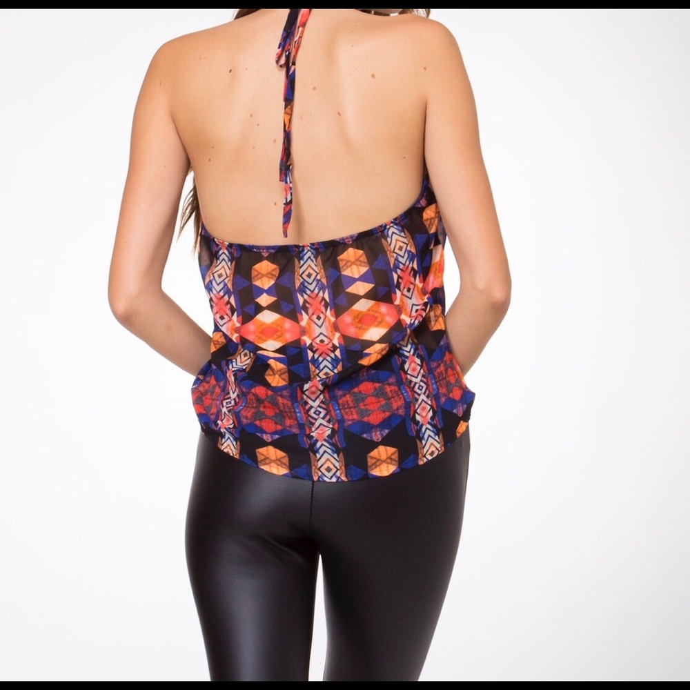 Multi printed halter - Picture 3 of 3