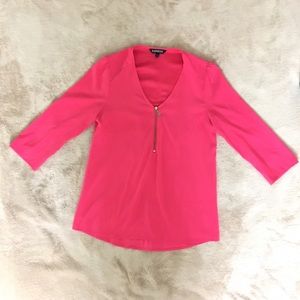 Pink Express 3/4 Sleeved Top