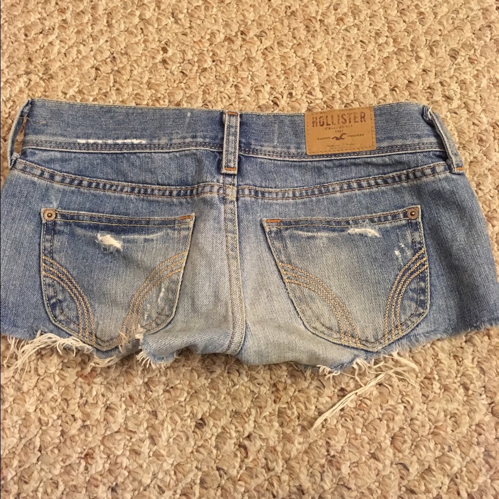 Hollister jean shorts.