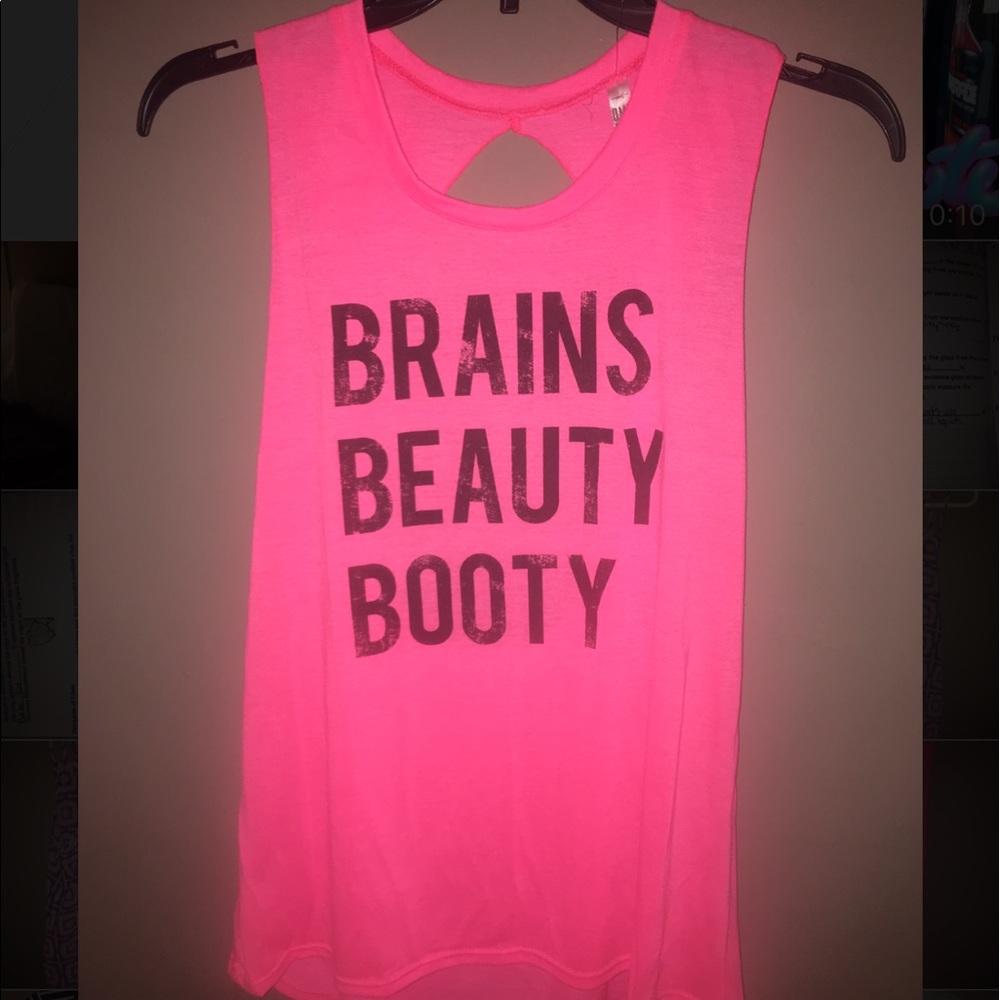 Pink work out shirt NEVER WORN