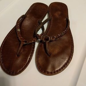 Braided flip flops