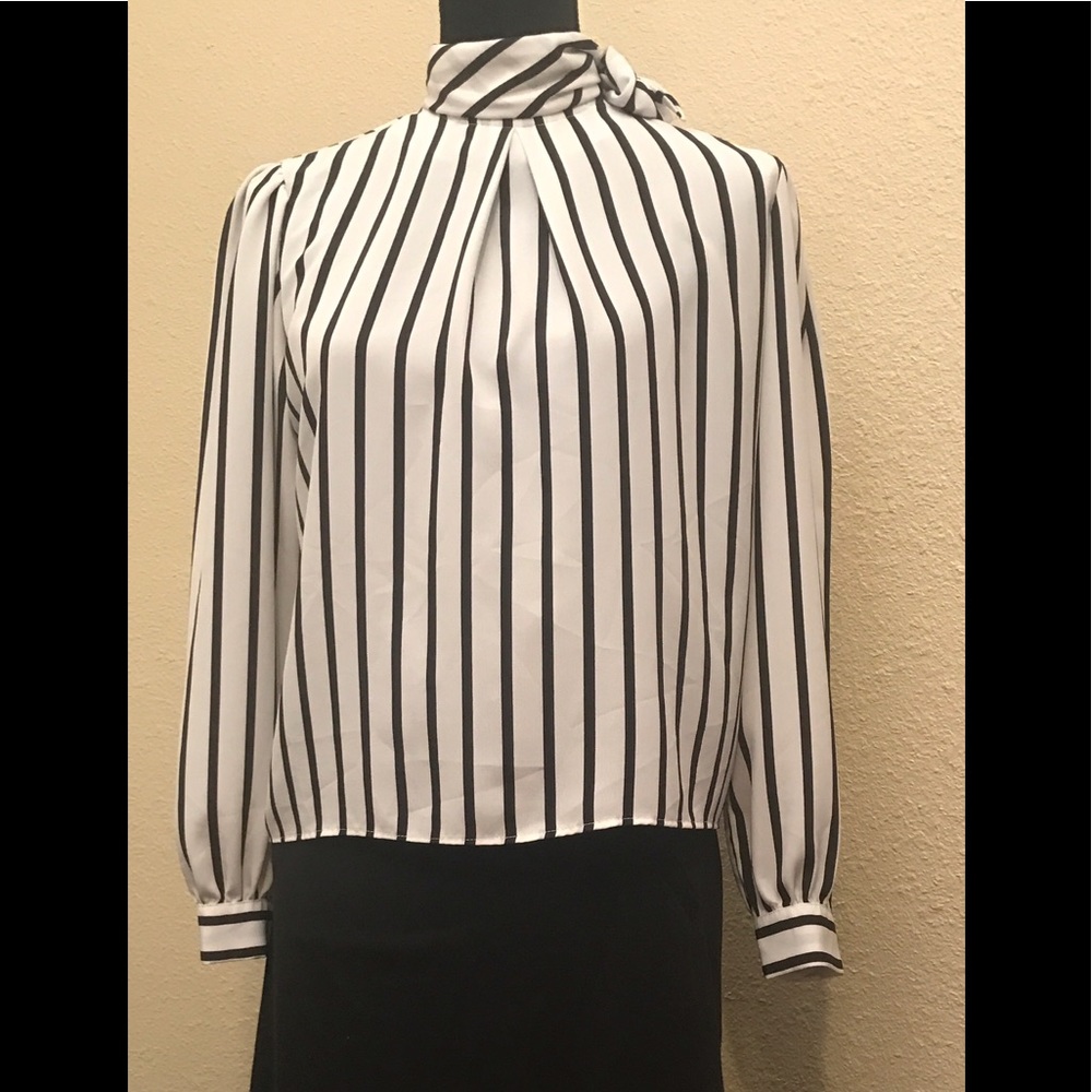 VTG ascot bow blouse