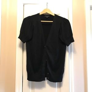 BR Outlet - black short sleeve cardigan