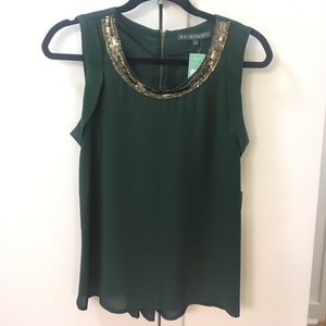 Embellished neckline blouse