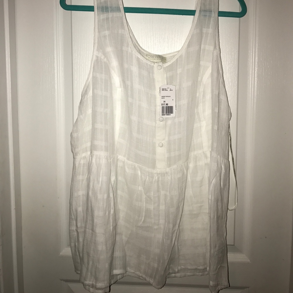 White baby doll shirt