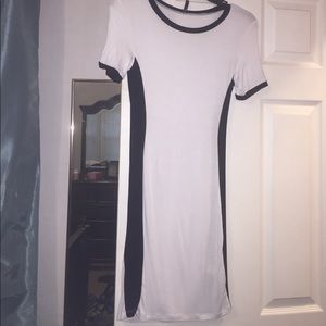 White and black dress. Size small