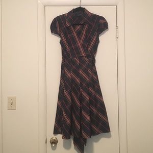 Black, Red, and Cream Dress. Great condition.