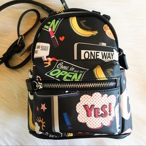 NWT Mini Backpack Emoji