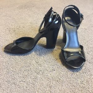 Strappy Black Heels