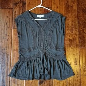 Ann Taylor Loft linen blend top