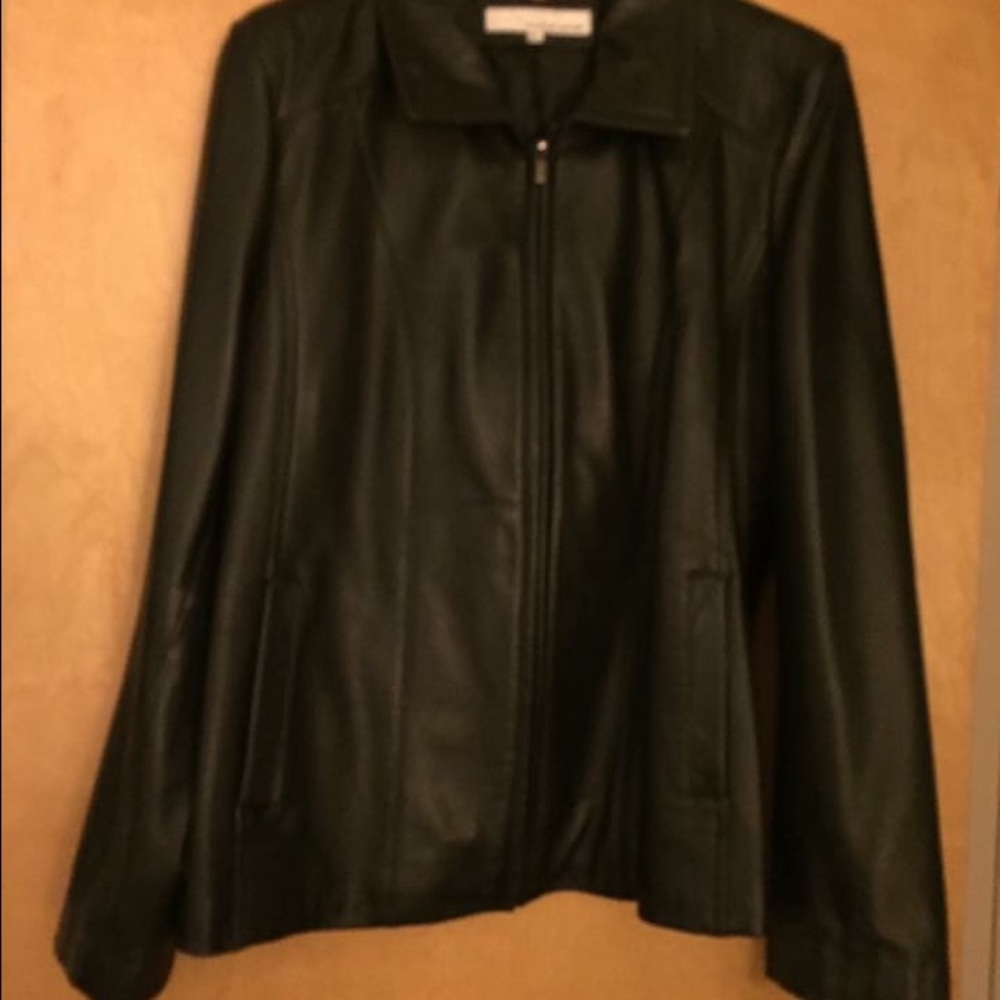 Ladies' genuine buttery soft leather jackets.