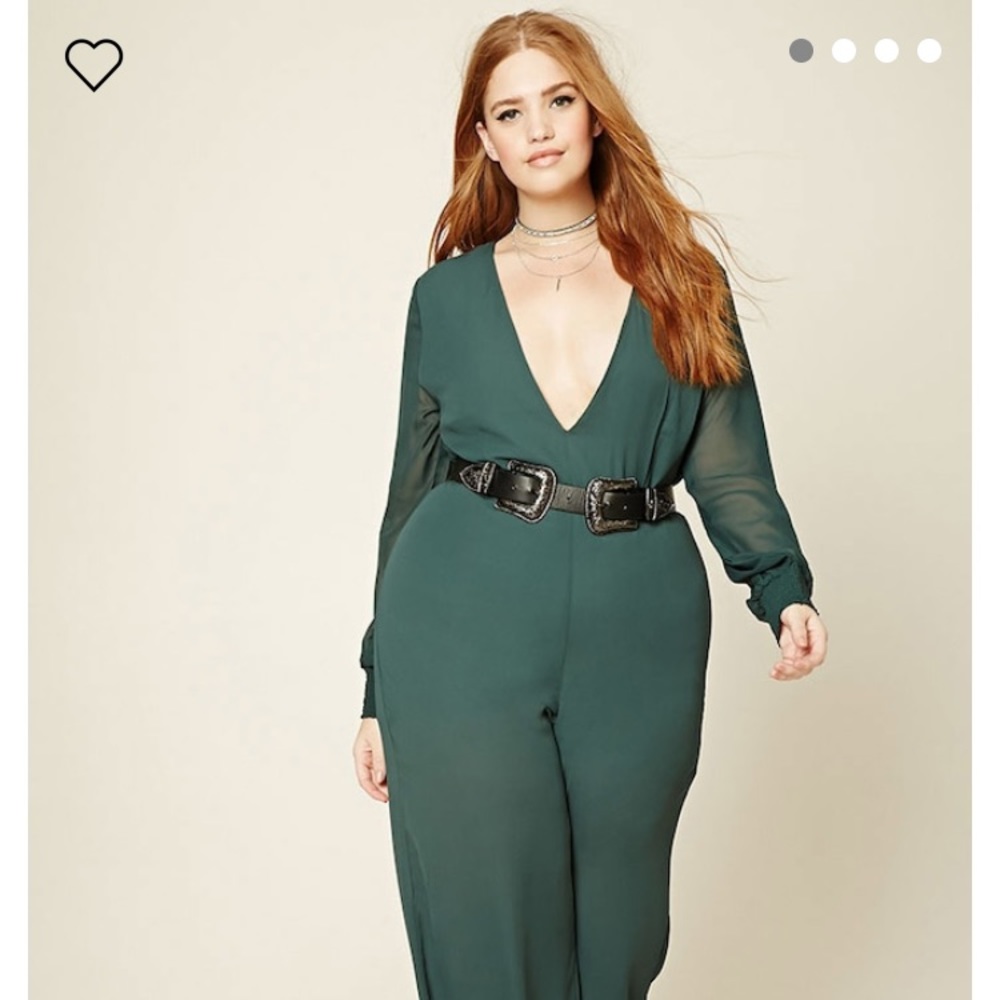 Plus Chiffon Jumpsuit