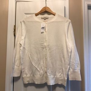 NWT white long sleeve cardigan