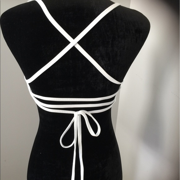 ✨ Lace festival crop top strappy boho tank halter - Picture 2 of 3