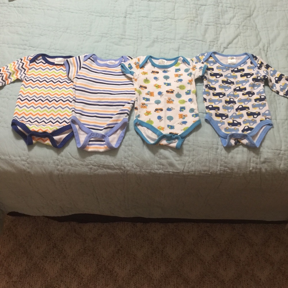 Lot of 4 6-9 Month Boys Onsies