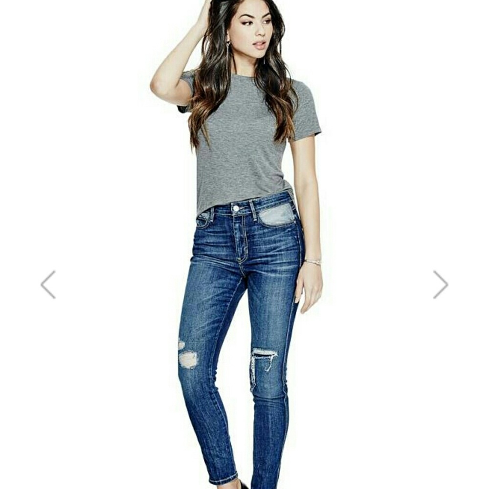 Guess High Waisted Skinny Jeans Size 27
