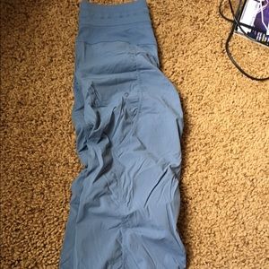 Lululemon blue denim dance studio pants 6 unlined