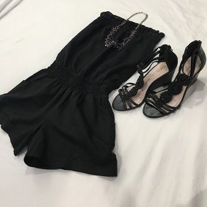 Black Shorts Romper