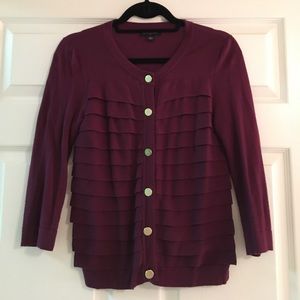Banana Republic Maroon Cardigan