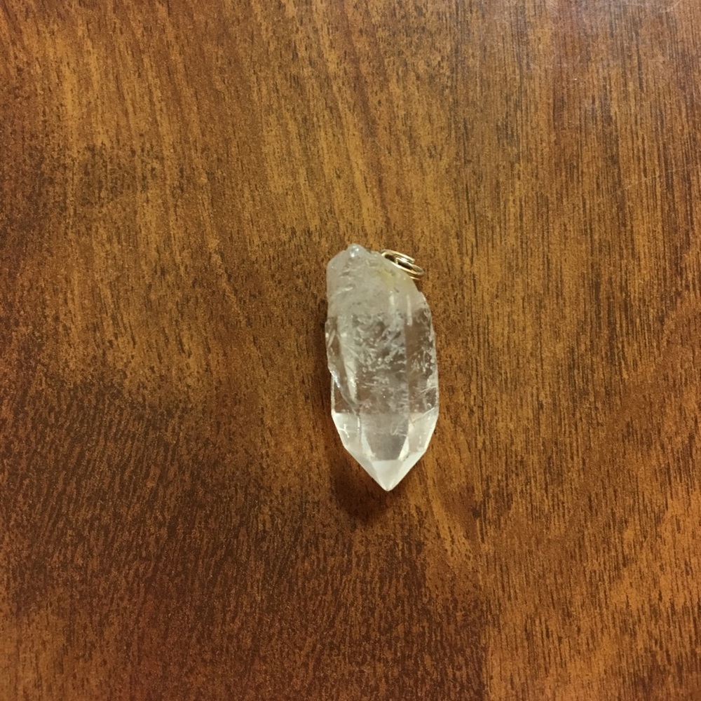 Quartz crystal pendant