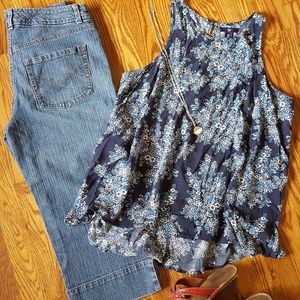 Gap flowy hi-low blouse