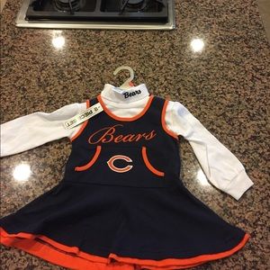 Chicago bears 2t dress with turtle neck.