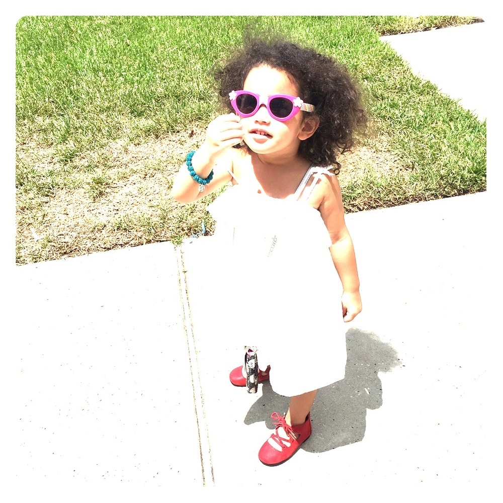 Red lace-up leather zip back toddler girls shoes