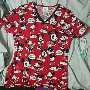 NWT Disney scrub top