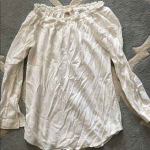 MICHAEL Michael Kors Off the Shoulder Peasant Top