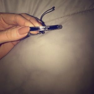 Michael Kors stretchy silver beaded bracelet.