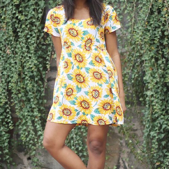 american apparel sunflower dress