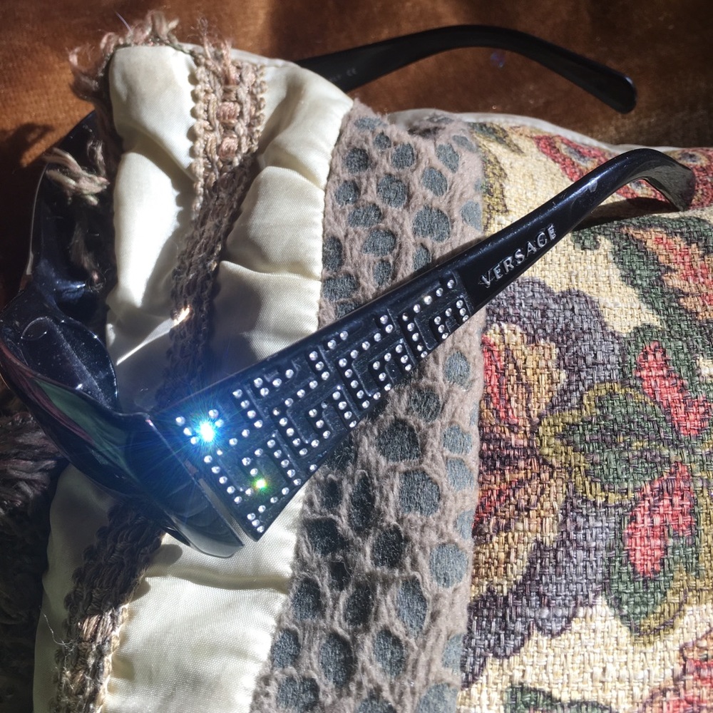 Versace designer rhinestone sunglasses!