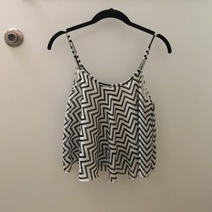 Black and white tank top