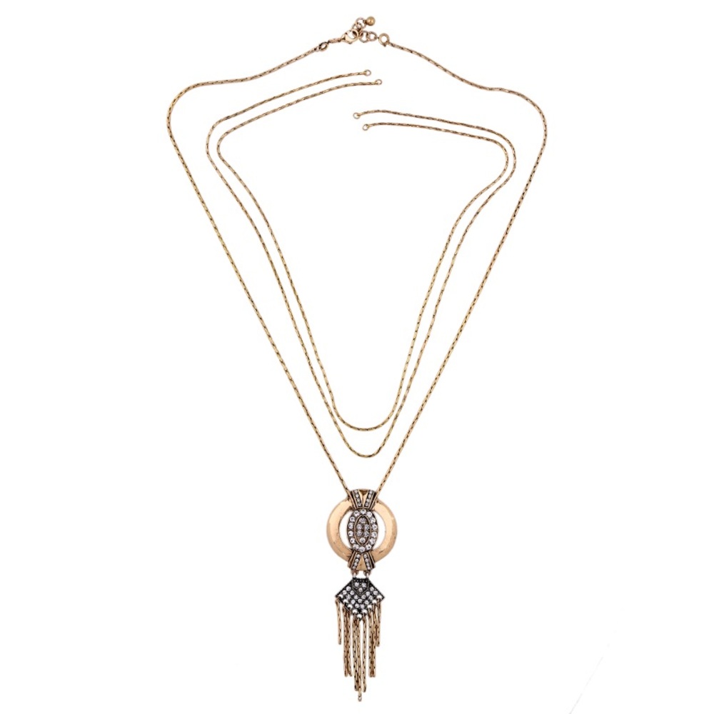 Deco Pendant Necklace