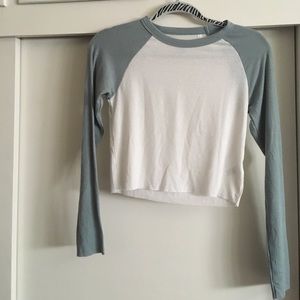 Cute cropped baseball tee