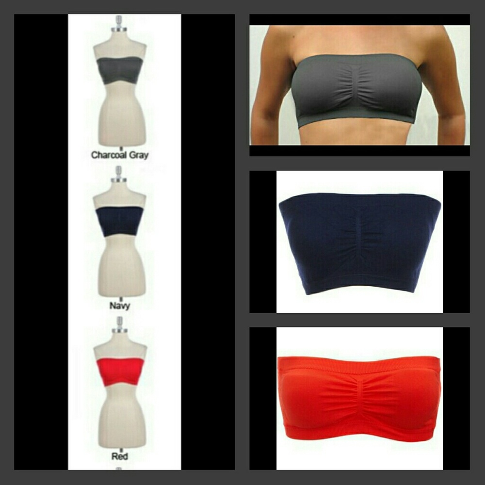 🔴  Seamless Bandeau - Removable Padding