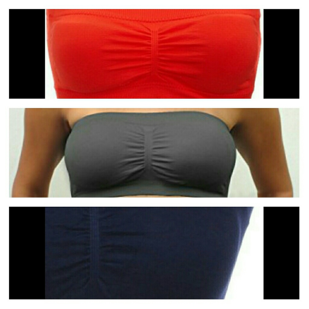 🔴  Seamless Bandeau - Removable Padding - Picture 3 of 6