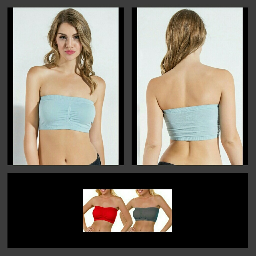 🔴  Seamless Bandeau - Removable Padding - Picture 5 of 6