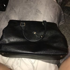 Zara Black Leather Tote