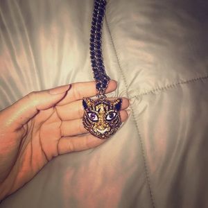 Betsey Johnson cat necklace!