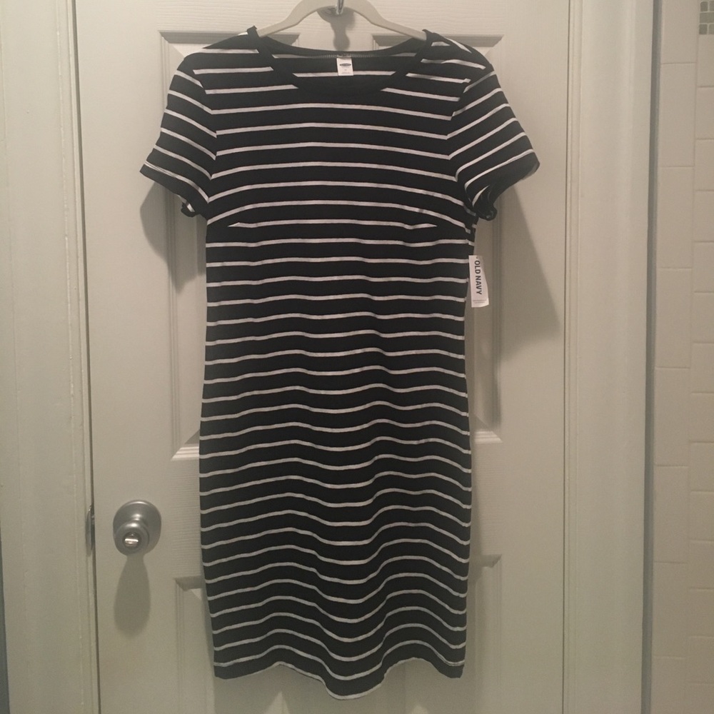 Old Navy cotton striped t shirt dress