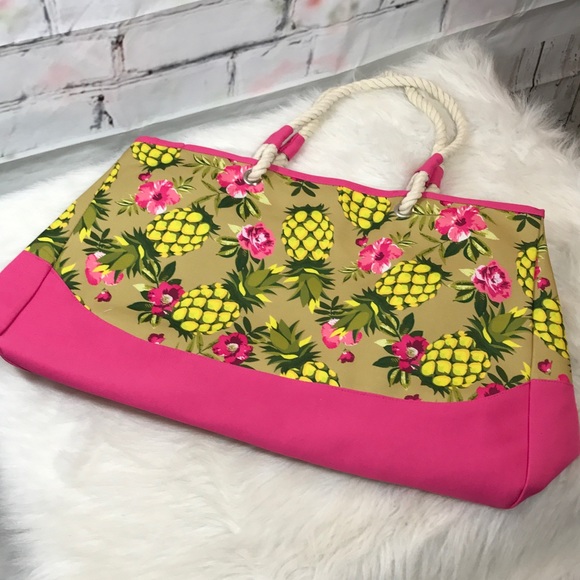 Coastal Rope Handle Pineapple 🍍 Tote - Picture 2 of 4