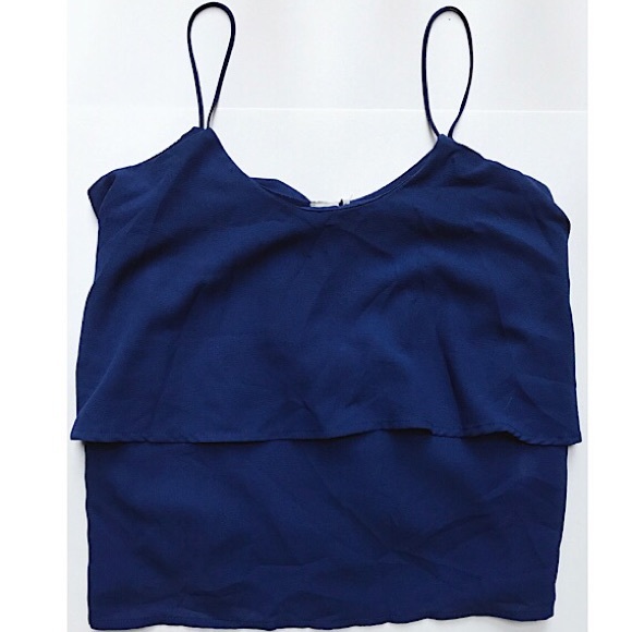 Layered Royal Blue Tank Top - Picture 2 of 3