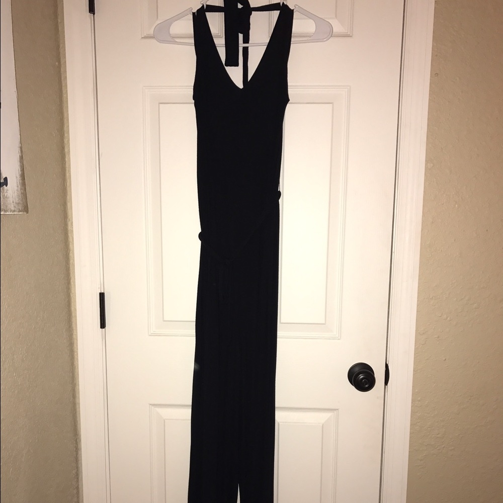 Black jersey knit jumper