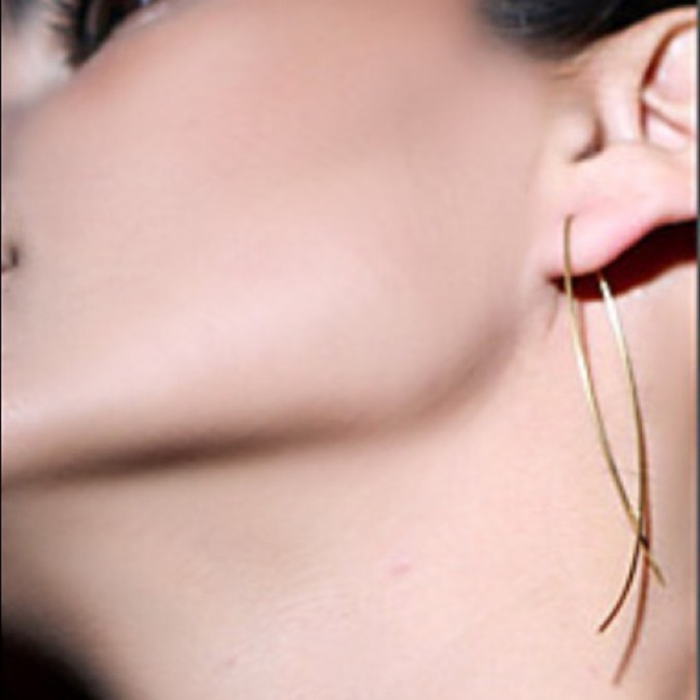 NWT Sophisticated Gold Dangle Earring